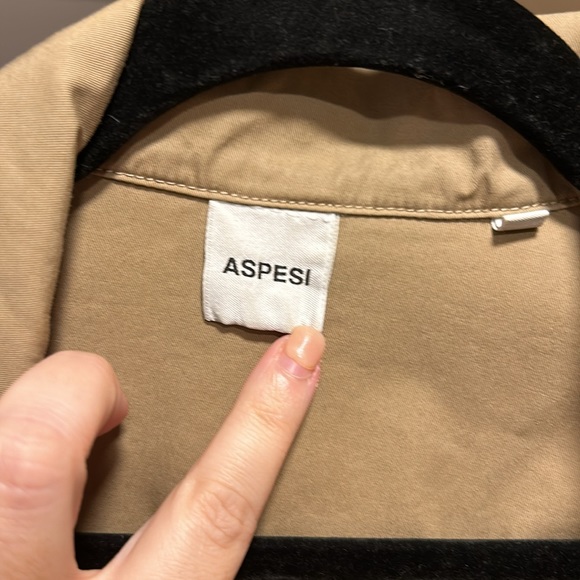 Aspesi khaki utility shacket size large - Picture 3 of 4